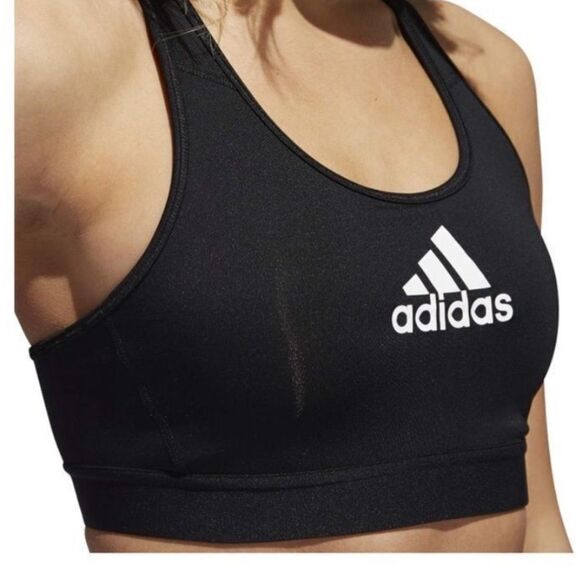 Adidas FJ7262 Don't Rest Alphaskin Women Black Polyester Padded Sports Bra (XS) - Picture 6 of 16
